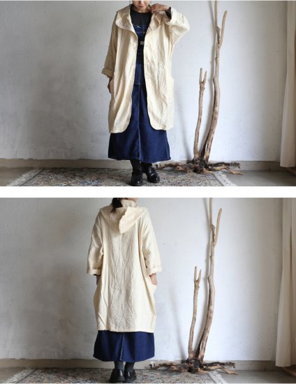 tamaki niime 玉木新雌 basic wear hood hao natural cotton100% / フードハオ  ナチュラル【送料無料】 -iraka