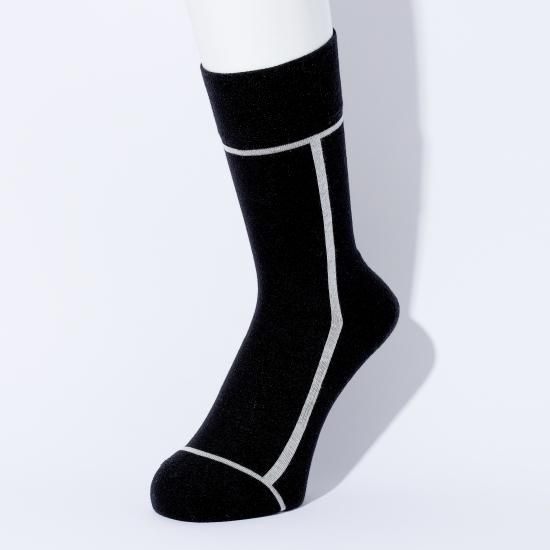 CHICSTOCKS シックストックス CH-002 <LINE> Black×White CHICSTOCKS シックストックス CH-002 <LINE> Black×White