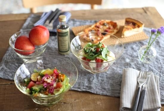 石川昌浩 吹きガラス 面取鉢(大) Lサイズ 石川硝子工藝舎