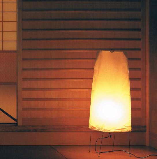 イサムノグチ Isamu Noguchi AKARI あかり アカリ 2P（無地） LED電球(E26-40W相当)付属 Isamu Noguchi  フロアランプ 和紙照明【送料無料】 - iraka