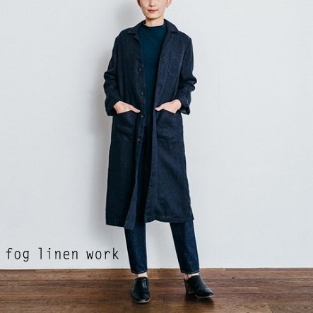 2020 SS】fog linen work(フォグリネンワーク) ジョディ ワークコート 