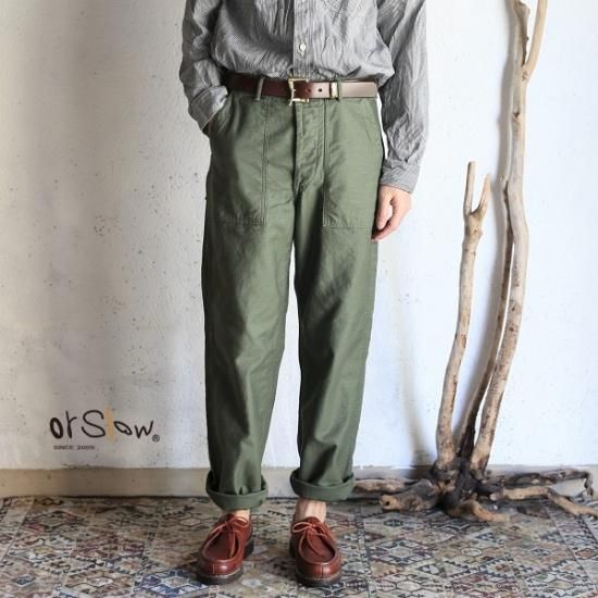 orslow】 US ARMY FATIGUE PANTS Regular fit Button Fly