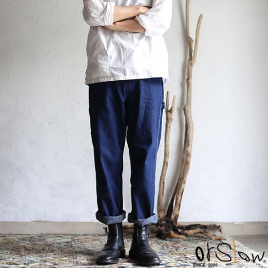 orslow】 DENIM PAINTER PANTS One Wash 9oz(オンス) セルビッチデニム