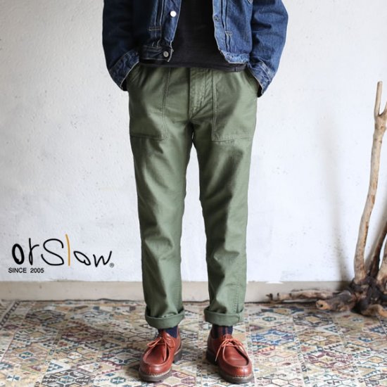 orslow】 US ARMY SLIM FIT FATIGUE PANTS zipper Fly オアスロウ ...