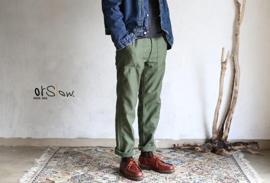 orslow】 US ARMY SLIM FIT FATIGUE PANTS zipper Fly オアスロウ