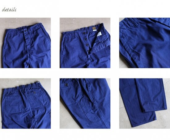 orslow】 FRENCH WORK PANTS ink blue オアスロウ フレンチワーク