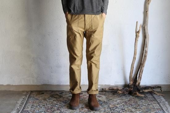 orslow】 US ARMY SLIM FIT FATIGUE PANTS KHAKI zipper Fly 