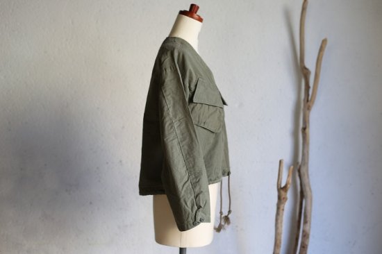 orslow】Ladie's NO COLLAR US ARMY SHORT JACKET cotton 100% ノー ...