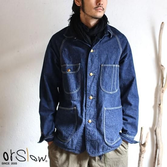 【orslow】1950 DENIM COVER ALL One Wash　9oz(オンス) セルビッチデニム オアスロウ 50's  デニムカバーオール　ワンウォッシュ 日本製 -iraka