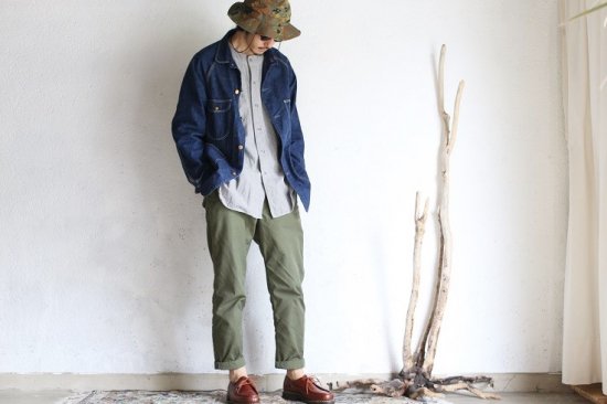 orslow】1950 DENIM COVER ALL One Wash 9oz(オンス) セルビッチデニム