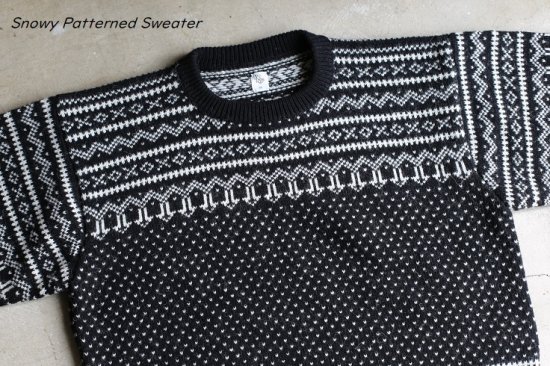 Kaptain Sunshine】Snowy Patterned Sweater スノウィーパターン