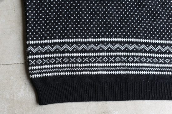 Kaptain Sunshine】Snowy Patterned Sweater スノウィーパターン