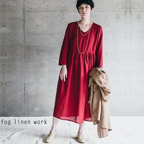 fog linen work(フォグリネンワーク) アイラ ワンピース ブリック