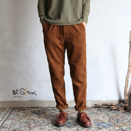 orslow】 20AW新作 NEW YORKER PANTS CORDS CAMEL オアスロウ 