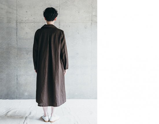 fog linen work(フォグリネンワーク) フェイ コート セピア/FAY COAT