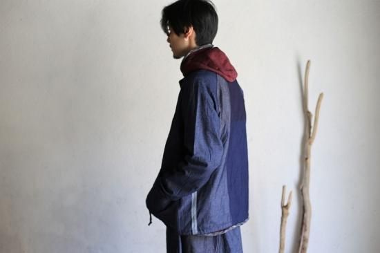 タマキニイメ 播州織 デニムジャケット カバーオール