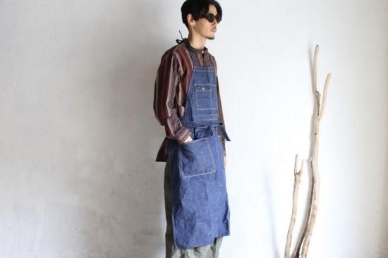 大学生協 割引 orslow】 8oz(オンス)デニム Wash One APRON(UNISEX) DENIM トップス