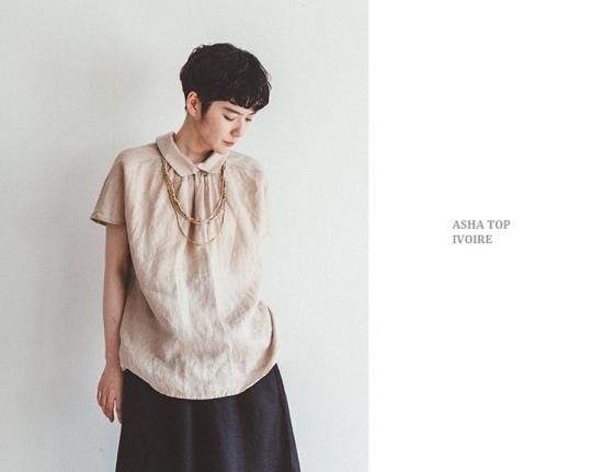 fog linen work(フォグリネンワーク)アシャトップブラウス