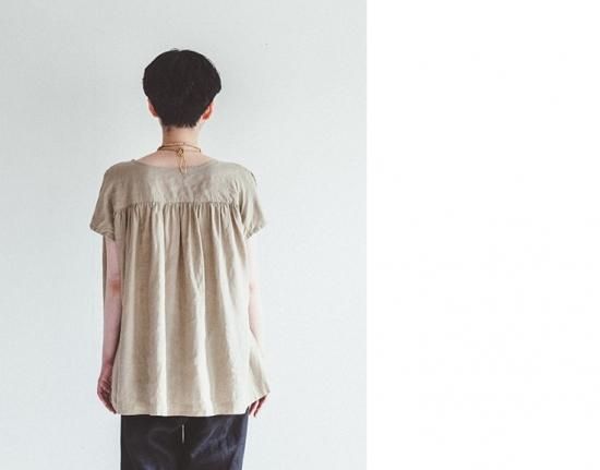 フォグリネンワーク リトアニアリネン 100% ダイアントップイヴォワール fog linen work(フォグリネンワーク) アシャ トップ