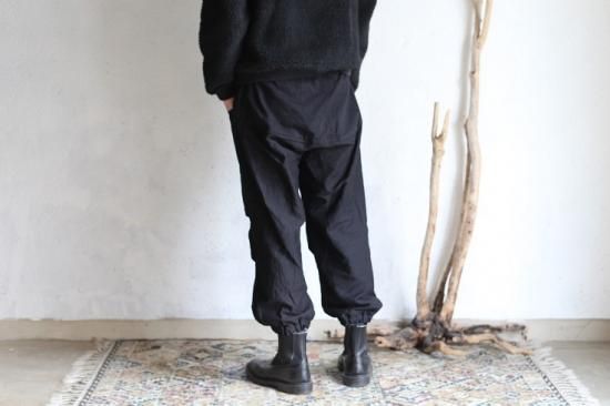 タマキニイメ　USED BLACK denim タルンパンツ　ブラック タマキニイメ USED BLACK denim タルンパンツ ブラック