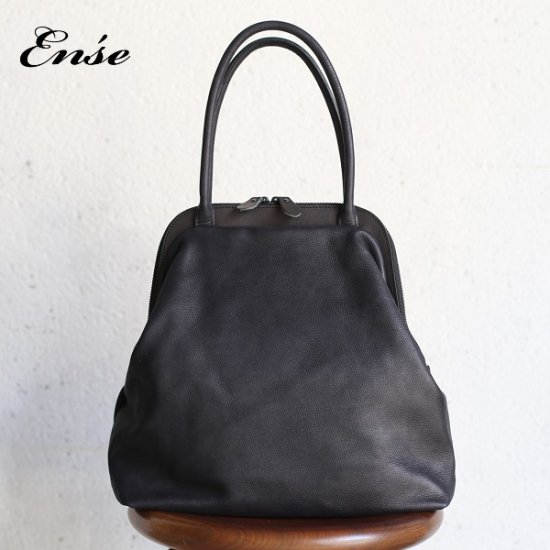 Ense(アンサ) gamaguchi bag black/ブラック ガマグチバッグ【送料