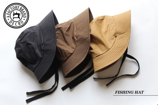 DECHO(デコー) FACTORY BRAND 2023SS FISHING HAT フィッシングハット ハット 綿100%