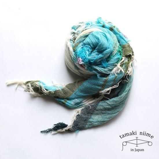 tamaki niime 玉木新雌 roots shawl cotton middle rsm_C133 / ルーツショール コットン ミドル  -iraka