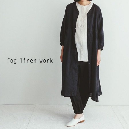 fog linen work(フォグリネンワーク) ミウワンピース ブラック / MIU