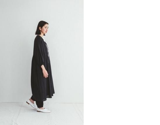 fog linen work(フォグリネンワーク) ミウワンピース ブラック