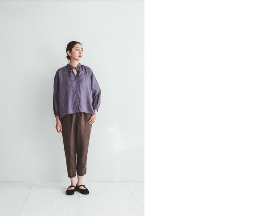 fog linen work(フォグリネンワーク)ロビンパンツ ベージュグリーゼ/ROBIN PANTS BEIGE GRISE リトアニア 厚地リネン100%  LWA191-2511 -iraka