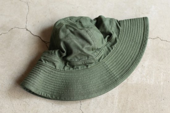 orslow】UNISEX US NAVY HAT REVERSE SATEEN GREEN オアスロウ U.S