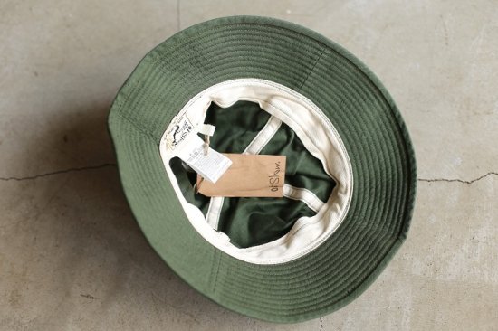 orslow】UNISEX US NAVY HAT REVERSE SATEEN GREEN オアスロウ U.S