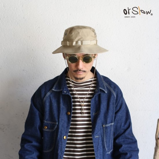 orslow】UNISEX US ARMY JUNGLE HAT Ripstop GREEN オアスロウ U.S