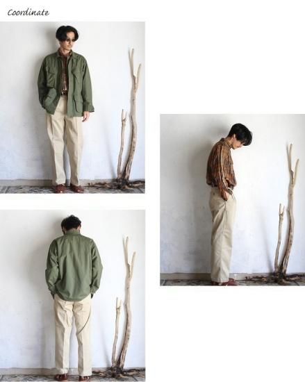 orslow】 TWO TUCK TROUSERS KHAKI ツータックトラウザーズ
