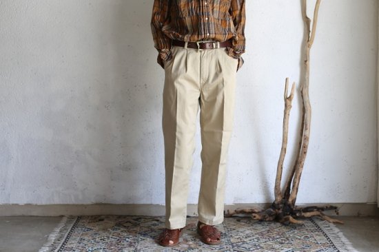 【orslow】 TWO TUCK TROUSERS KHAKI ツータックトラウザーズ 