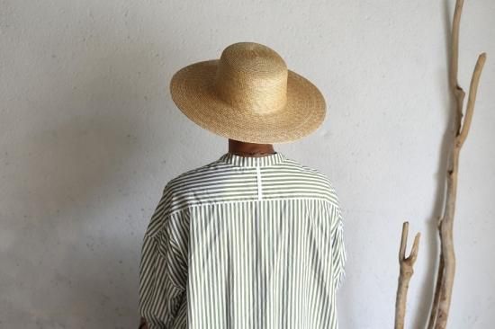 NAPRON(ナプロン) STRAW BRAID KANKAN WIDE 麦わら帽子 カンカン