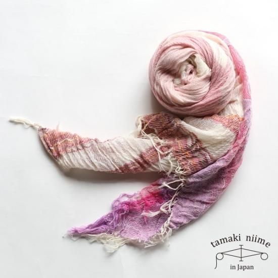 tamaki niime 玉木新雌 roots shawl cotton middle rsm_C151 / ルーツショール コットン ミドル  -iraka