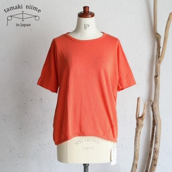 tamaki niime(タマキ ニイメ) 玉木新雌 maru t HALF SLEEVES サイズ2 61 cotton100% マル T  ハーフスリーブ コットン100％【送料無料】- iraka