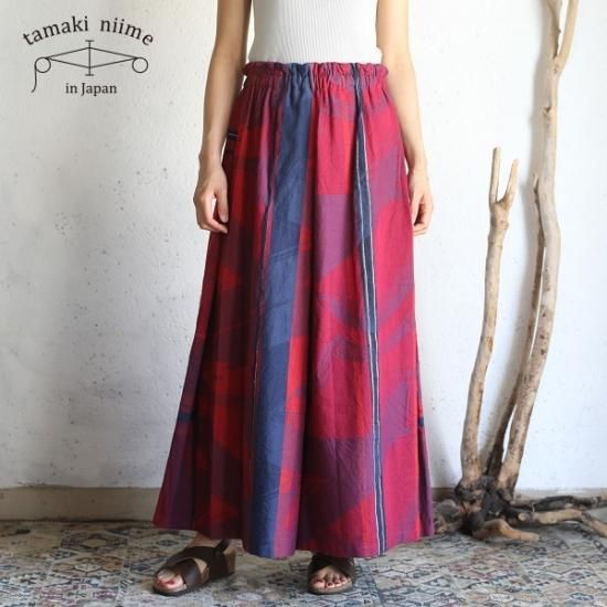 tamaki niime 玉木新雌 only one powan skirt LONG cotton 100% PSL C15 オンリーワン  ポワンスカート ロング コットン100%【送料無料】