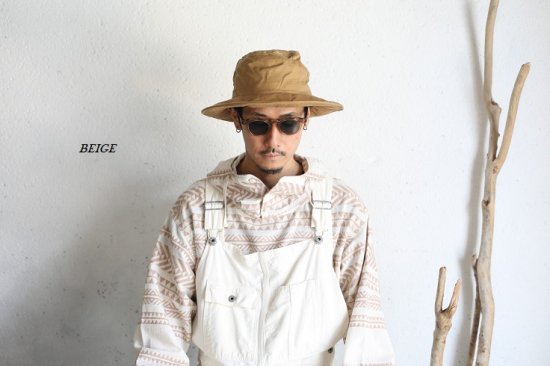 NAPRON(ナプロン) GARDENER HAT BEIGE ガーデナーハット ワイドブリムカーデニングハット ベージュ 帽子 パラフィン加工  NP-HT04-23A