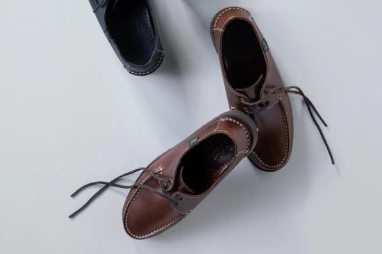 KAPTAIN SUNSHINE×PARABOOT】Domingue deck shoes Brown Marron Lis