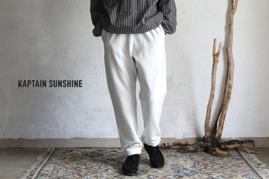 Kaptain Sunshine】 Sweat Pants FEATHER GRAY スウェットパンツ