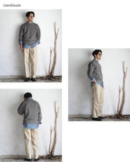 Kaptain Sunshine】Scottish Lambs Wool Crewneck Pullover DARK Kaptain Sunshine】Scottish Lambs Wool Crewneck Pullover DARK