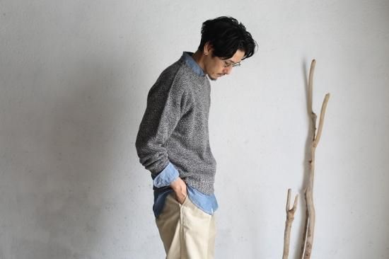 Kaptain Sunshine】Scottish Lambs Wool Crewneck Pullover DARK Kaptain Sunshine】Scottish Lambs Wool Crewneck Pullover DARK
