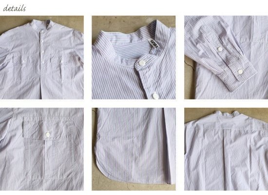 Kaptain Sunshine】Cotton Pullover Standcollar Shirt コットンプルオーバースタンドカラーシャツ  キャプテンサンシャイン 【送料無料】- iraka