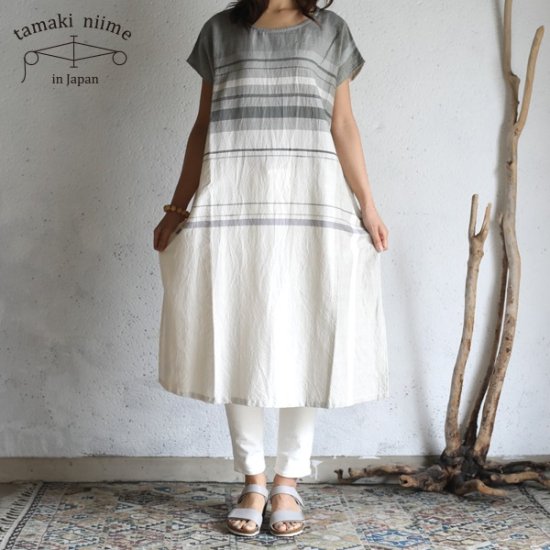 tamaki niime 玉木新雌 only one suton T LONG cotton100% STL11 / オンリーワン ストンT ロング  コットン100％【送料無料】【tamakiniime】 -iraka