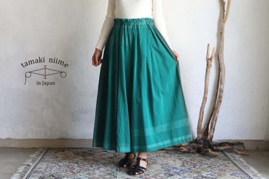 tamaki niime 玉木新雌 only one wide pants LONG cotton 100% WPL38 オンリーワン ワイドパンツ  ロング コットン100%【送料無料】 - iraka