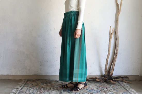 tamaki niime 玉木新雌 only one wide pants LONG cotton 100% WPL38 オンリーワン ワイドパンツ  ロング コットン100%【送料無料】 - iraka