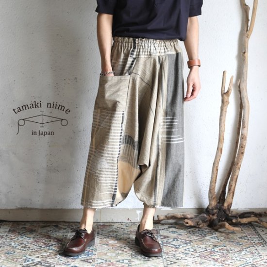 tamaki niime(タマキ ニイメ) 玉木新雌 only one tarun pants long TRPL48 オンリーワン タルンパンツ  ロング コットン100％ 【送料無料】 iraka