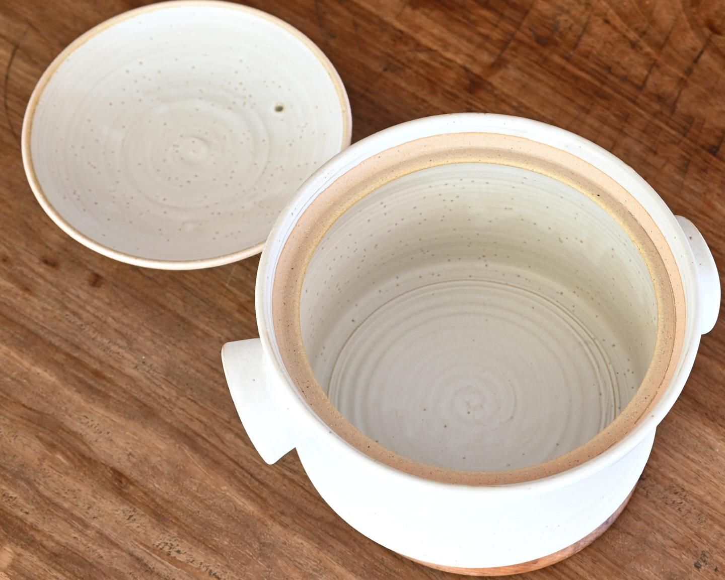 炊飯鼓型土鍋 白マット - 能登デザイン室のお店 notodesignオンライン